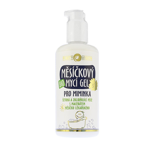 Purity Vision Purity Vision Bio měsíčkový mycí gel pro miminka 200 ml