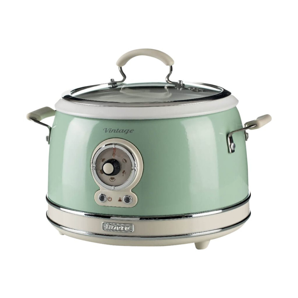 Produktbild för Ariete Vintage 2904 - riskokare/långsam kokare - grön