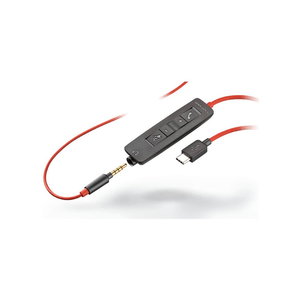 Produktbild för HP Poly Blackwire 3225 - headset - 3,5 mm kontakt, USB-C