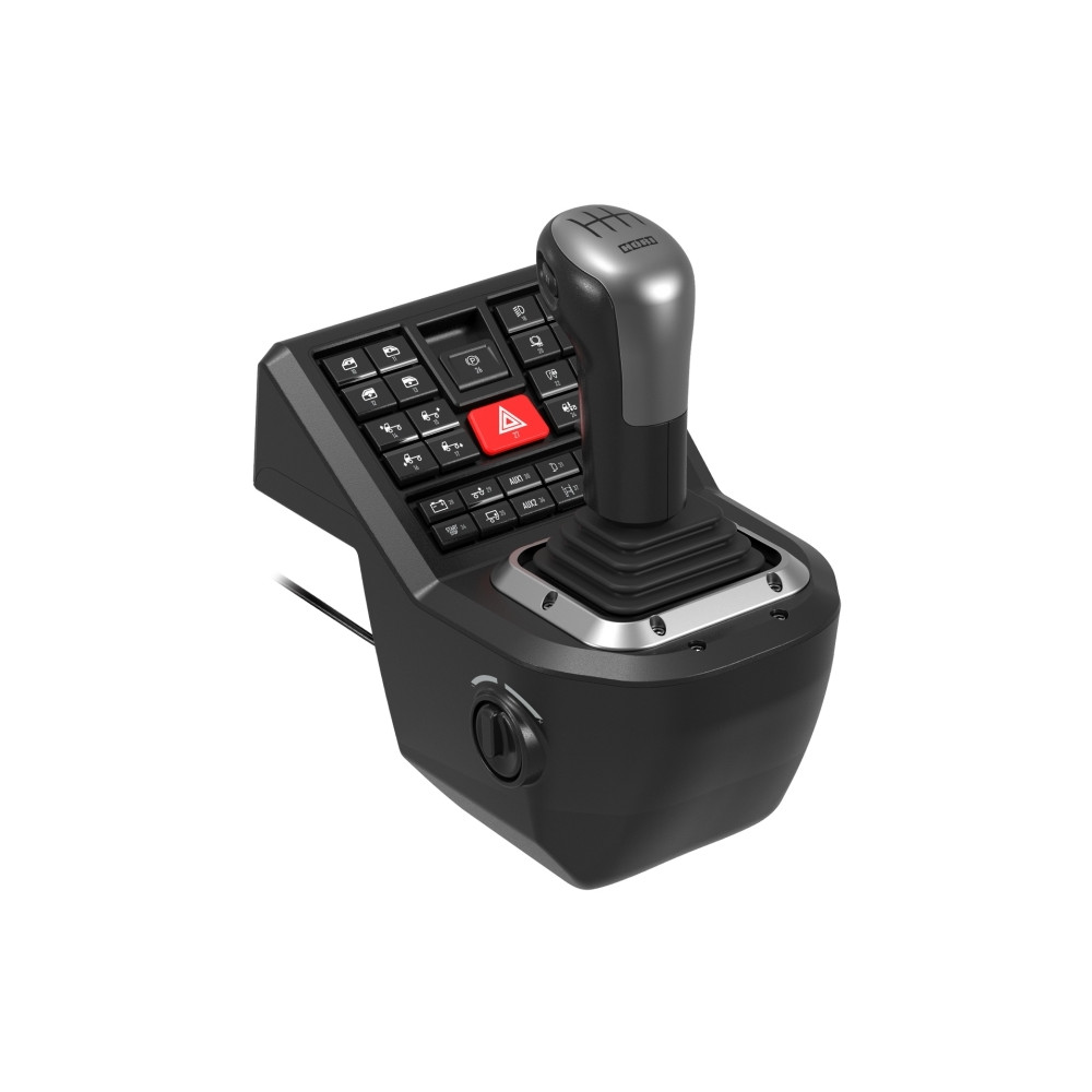 Produktbild för HORI Force Feedback Truck Control System - hjul, pedaler och växelspakuppsättning - kabelansluten