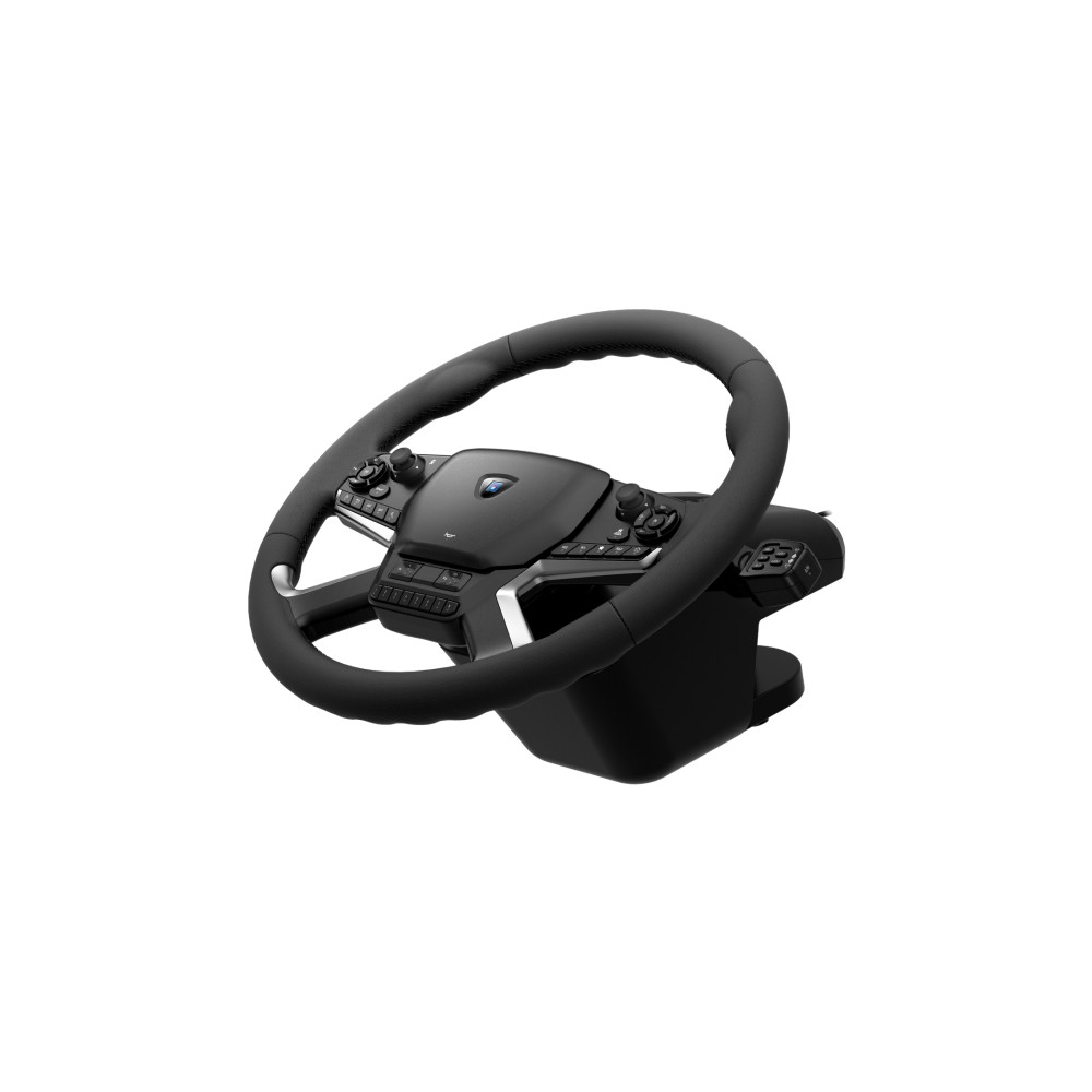 Produktbild för HORI Force Feedback Truck Control System - hjul, pedaler och växelspakuppsättning - kabelansluten
