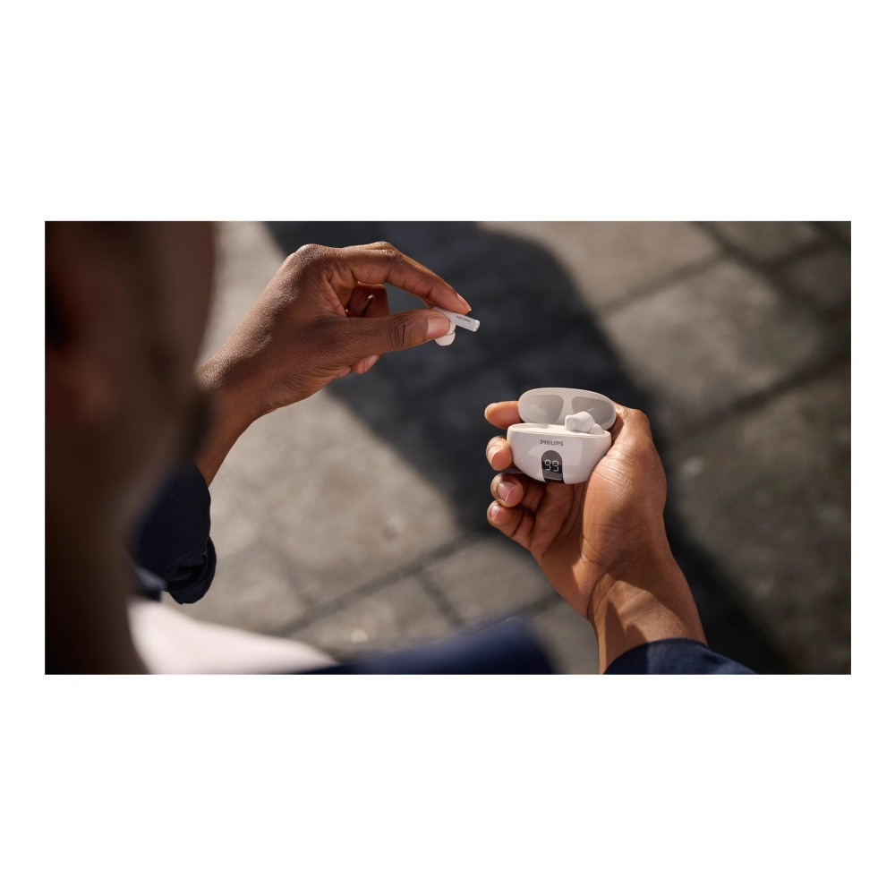 Produktbild för Philips TAT2520WT - True wireless-hörlurar med mikrofon
