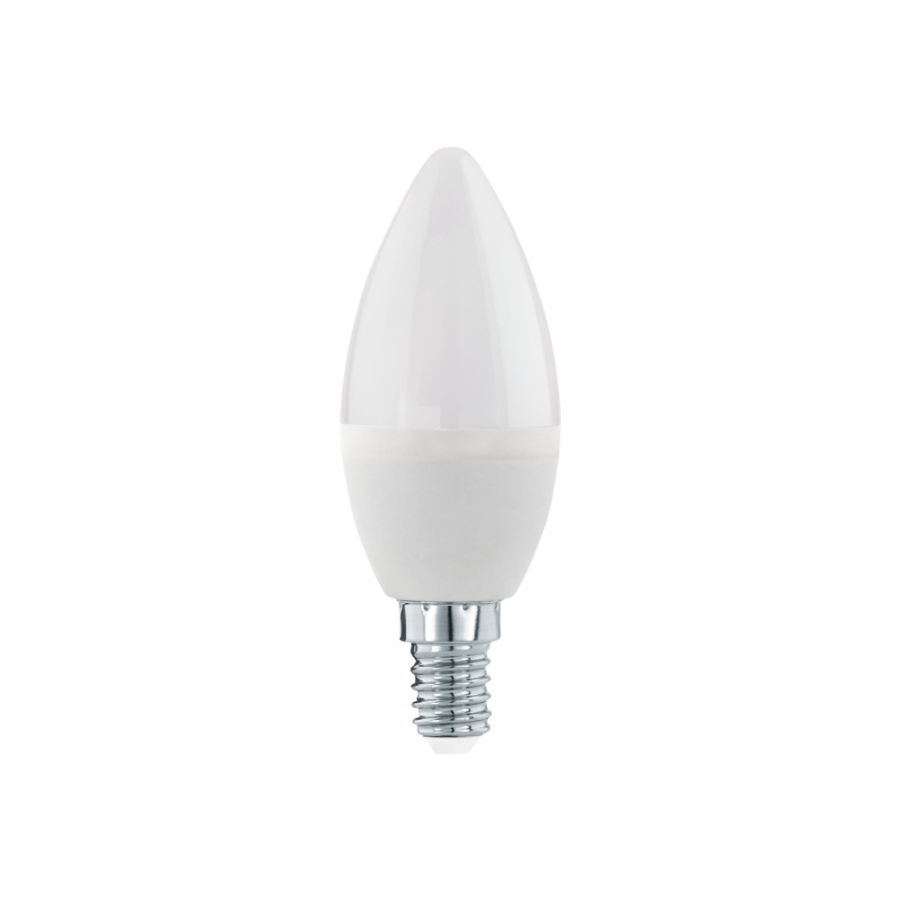 Produktbild för Eglo - LED-glödlampa - form: C37 - E14 - 7.5 W - varmt vitt ljus - 3000 K - vit, opal