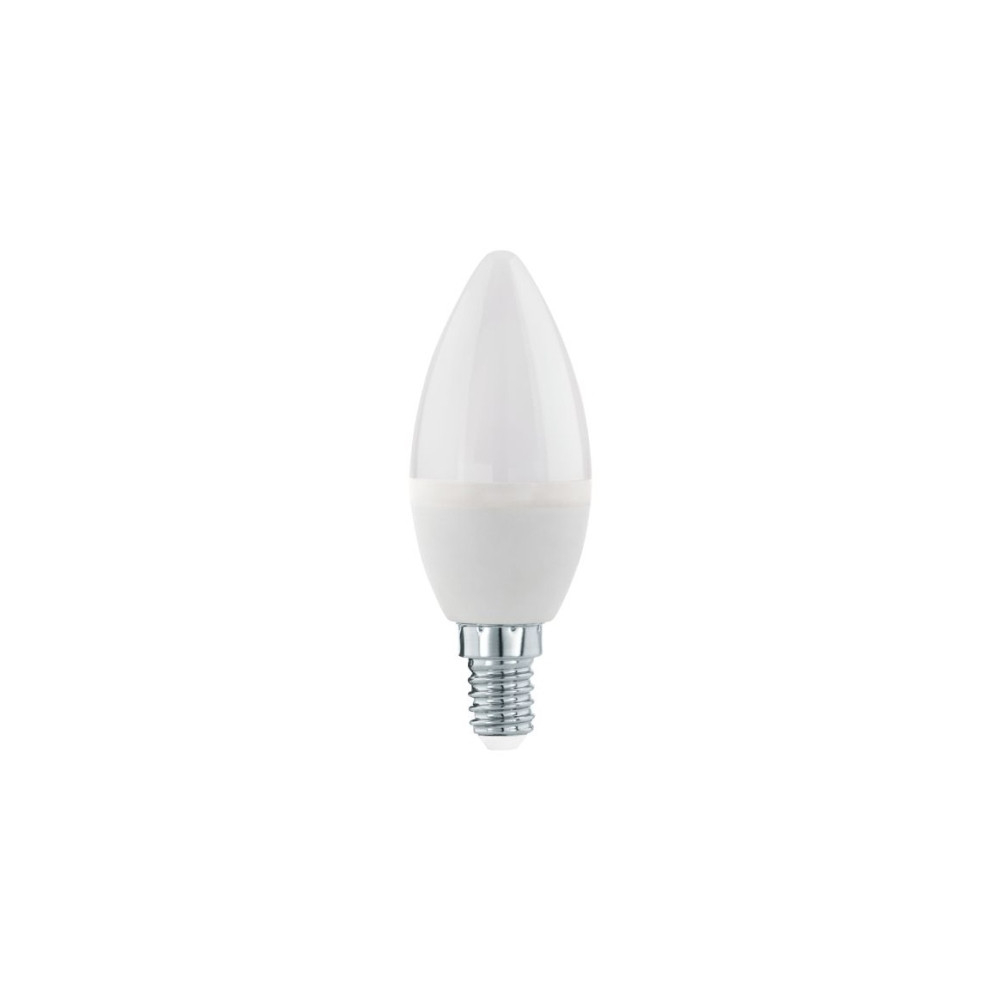 Produktbild för Eglo - LED-glödlampa - form: C37 - E14 - 7.5 W - varmt vitt ljus - 3000 K - vit, opal