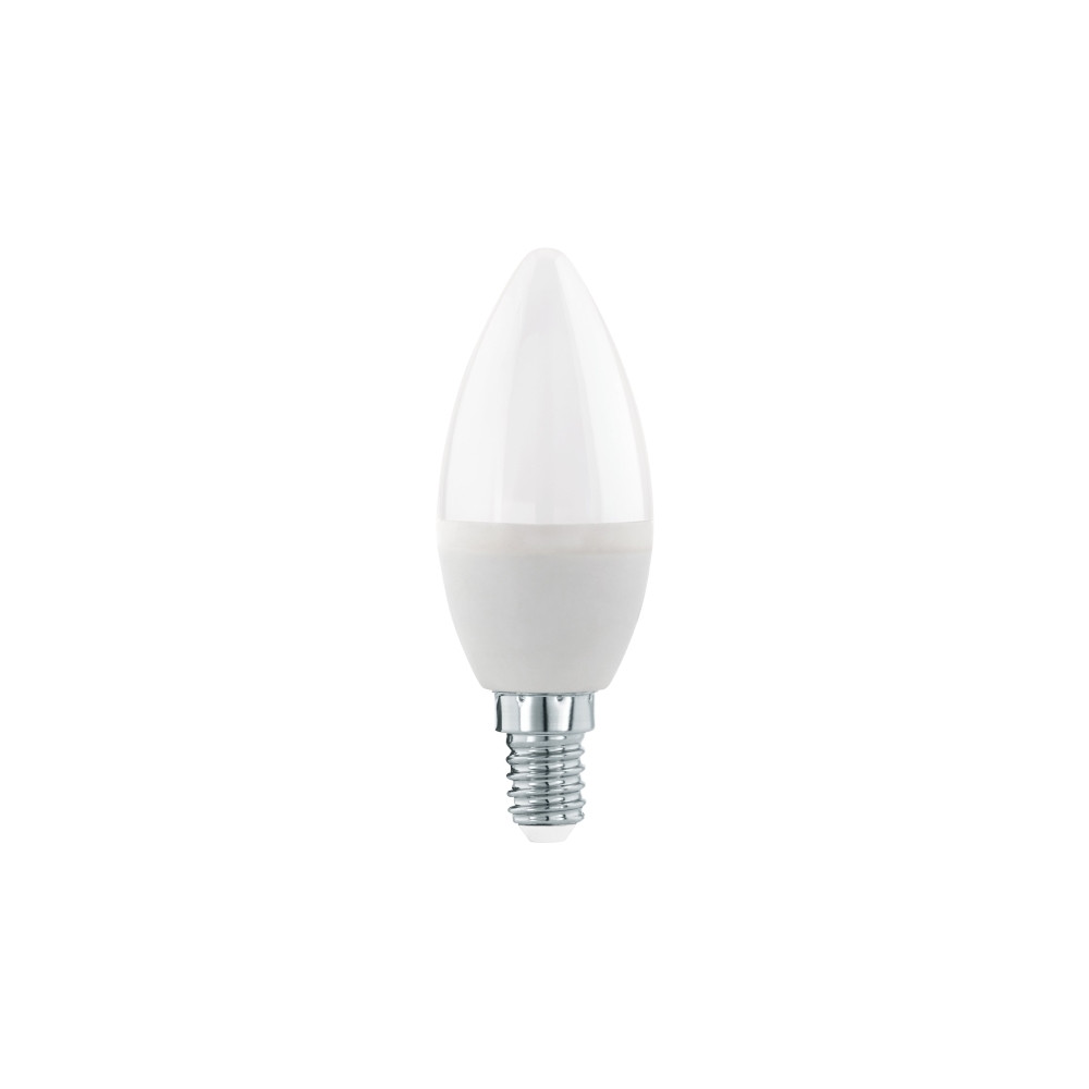 Produktbild för Eglo - LED-glödlampa - form: C37 - E14 - 7.5 W - varmt vitt ljus - 3000 K - vit, opal