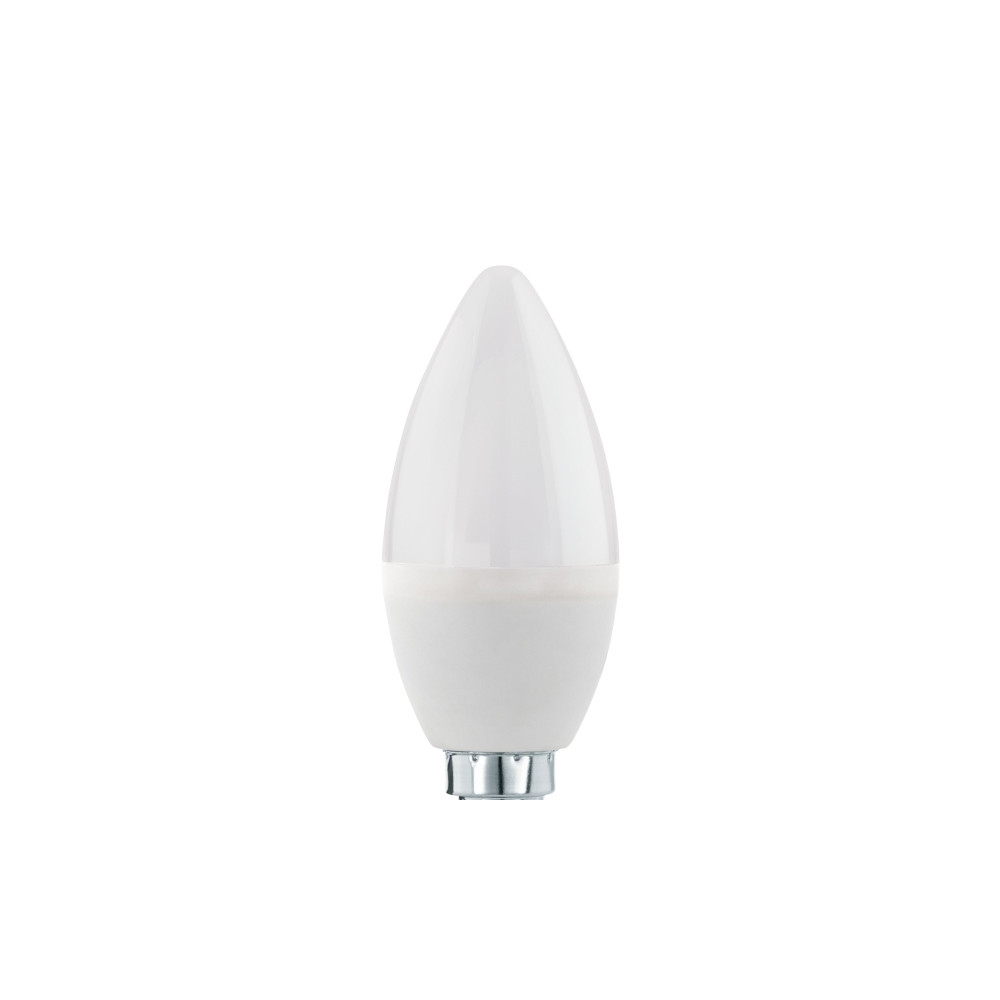 Produktbild för Eglo - LED-glödlampa - form: C37 - E14 - 7.5 W - varmt vitt ljus - 3000 K - vit, opal