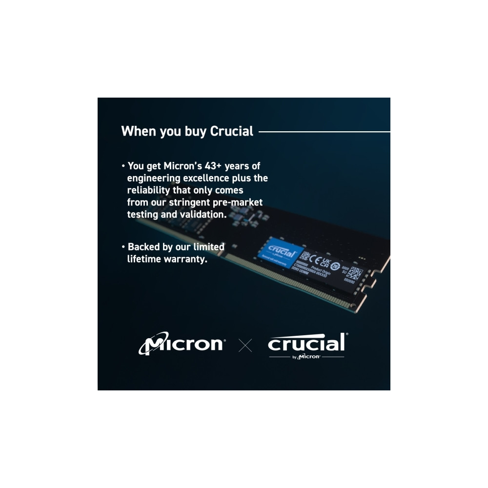 Produktbild för Crucial Pro - DDR5 - modul - 16 GB - DIMM 288-pin / PC5-44800 - ej buffrad