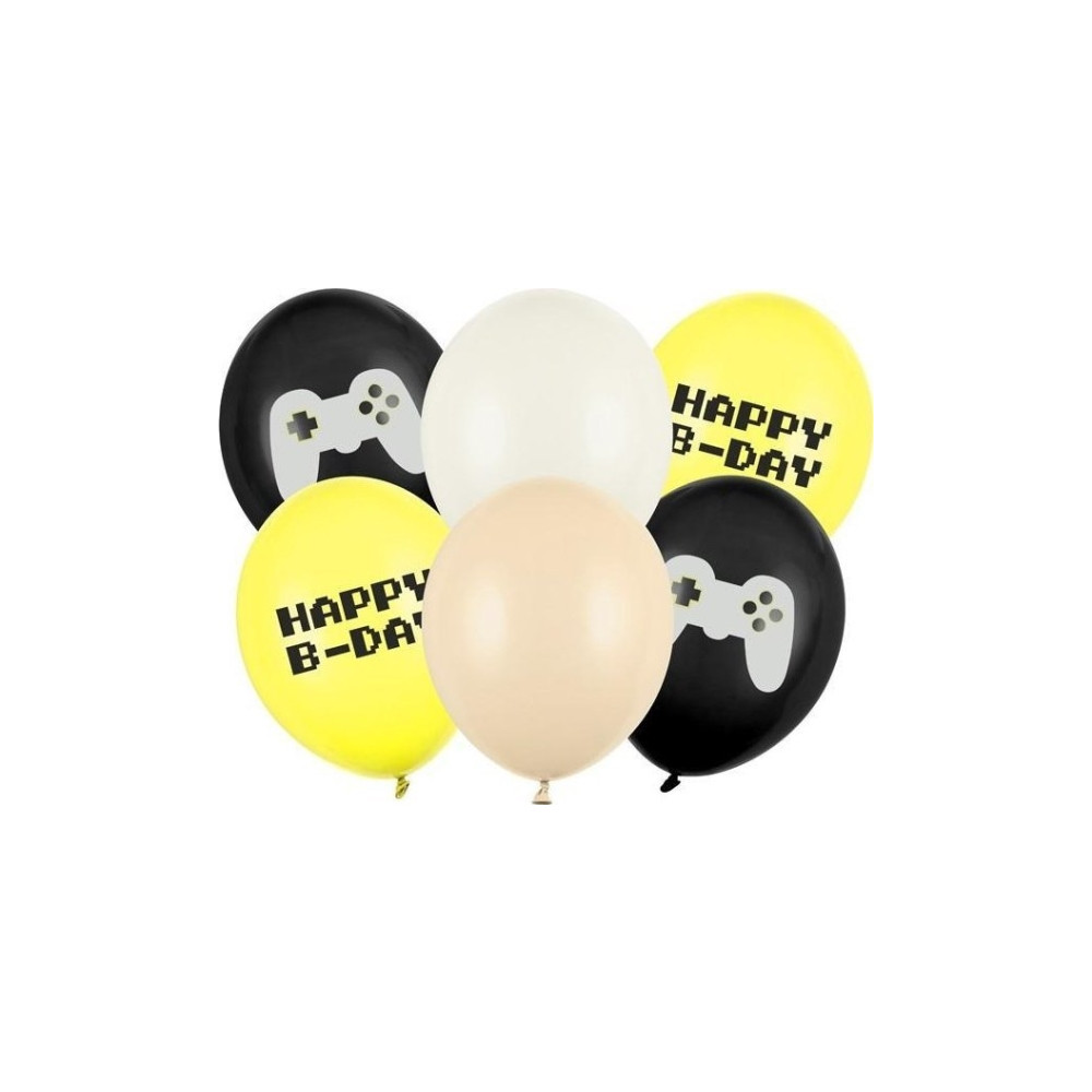 Produktbild för PartyDeco SB14P-336-000-6, Leksaksballong, Latex, Multifärg,...