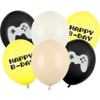 Produktbild för PartyDeco SB14P-336-000-6, Leksaksballong, Latex, Multifärg,...