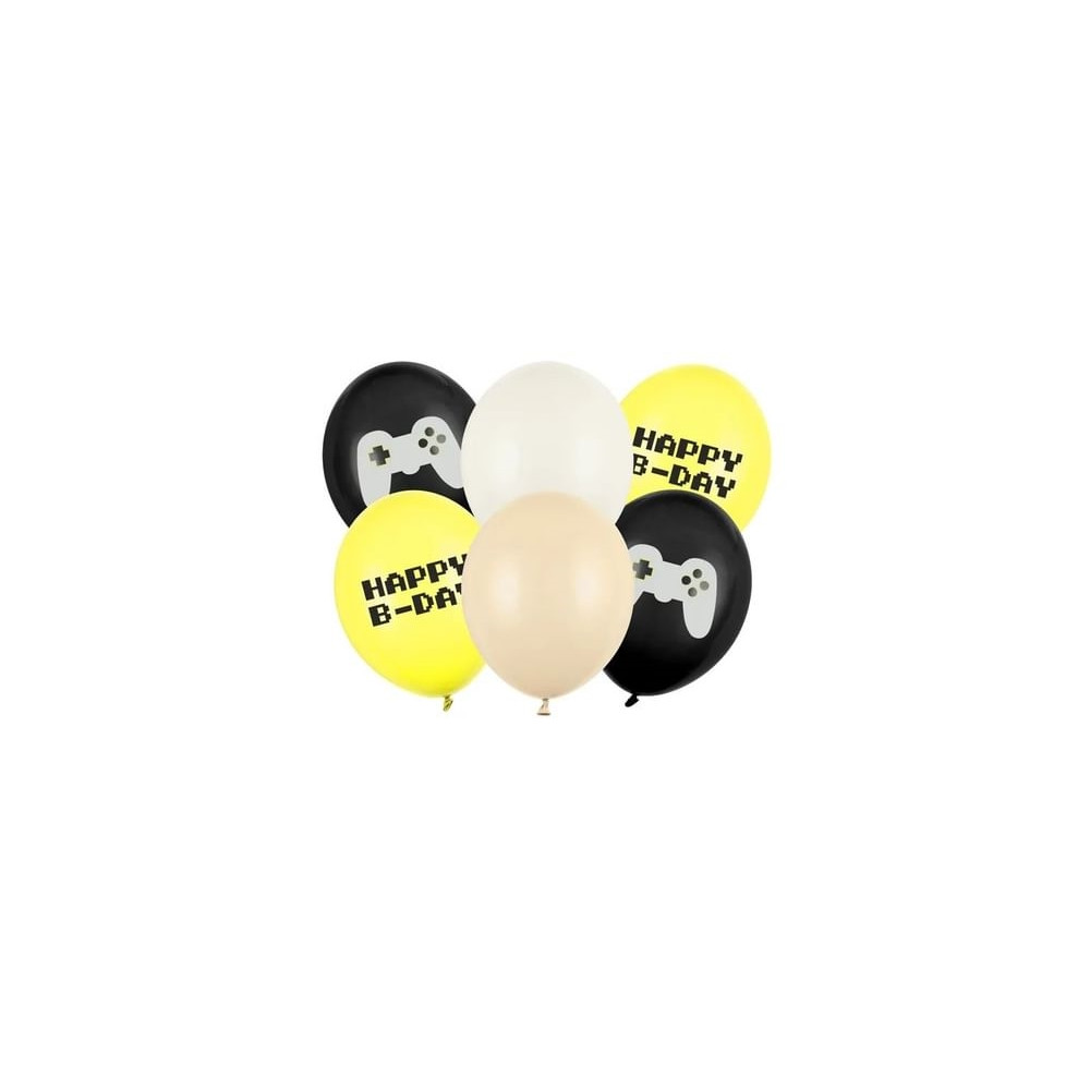 Produktbild för PartyDeco SB14P-336-000-6, Leksaksballong, Latex, Multifärg,...