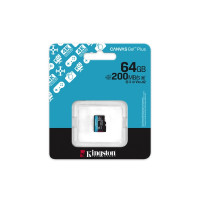 Produktbild för Kingston Canvas Go! Plus - flash-minneskort - 64 GB - mikroSDXC UHS-I