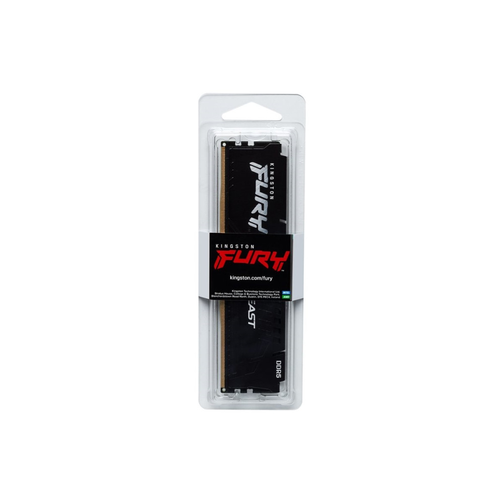 Produktbild för Kingston FURY Beast - DDR5 - modul - 32 GB - DIMM 288-pin - 5200 MHz / PC5-41600 - ej buffrad