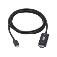 Produktbild för Eaton Tripp Lite Series USB C to HDMI Adapter Cable, 4K 60Hz, HDR, HDCP 2.2, DP 1.4 Alt Mode, Black, 3ft - kabel för video / ljud - HDMI / USB - 91 cm