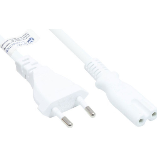 Good Connections Euro-nätkabel Eurokontakt typ C (rak) till C7/Euro 8-uttag (...
