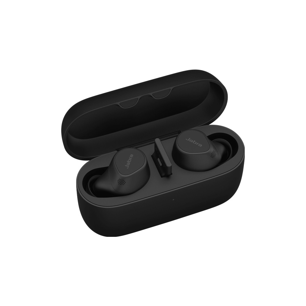 Produktbild för Jabra Evolve2 Buds UC - True wireless-hörlurar med mikrofon - USB-A via Bluetooth-adapter