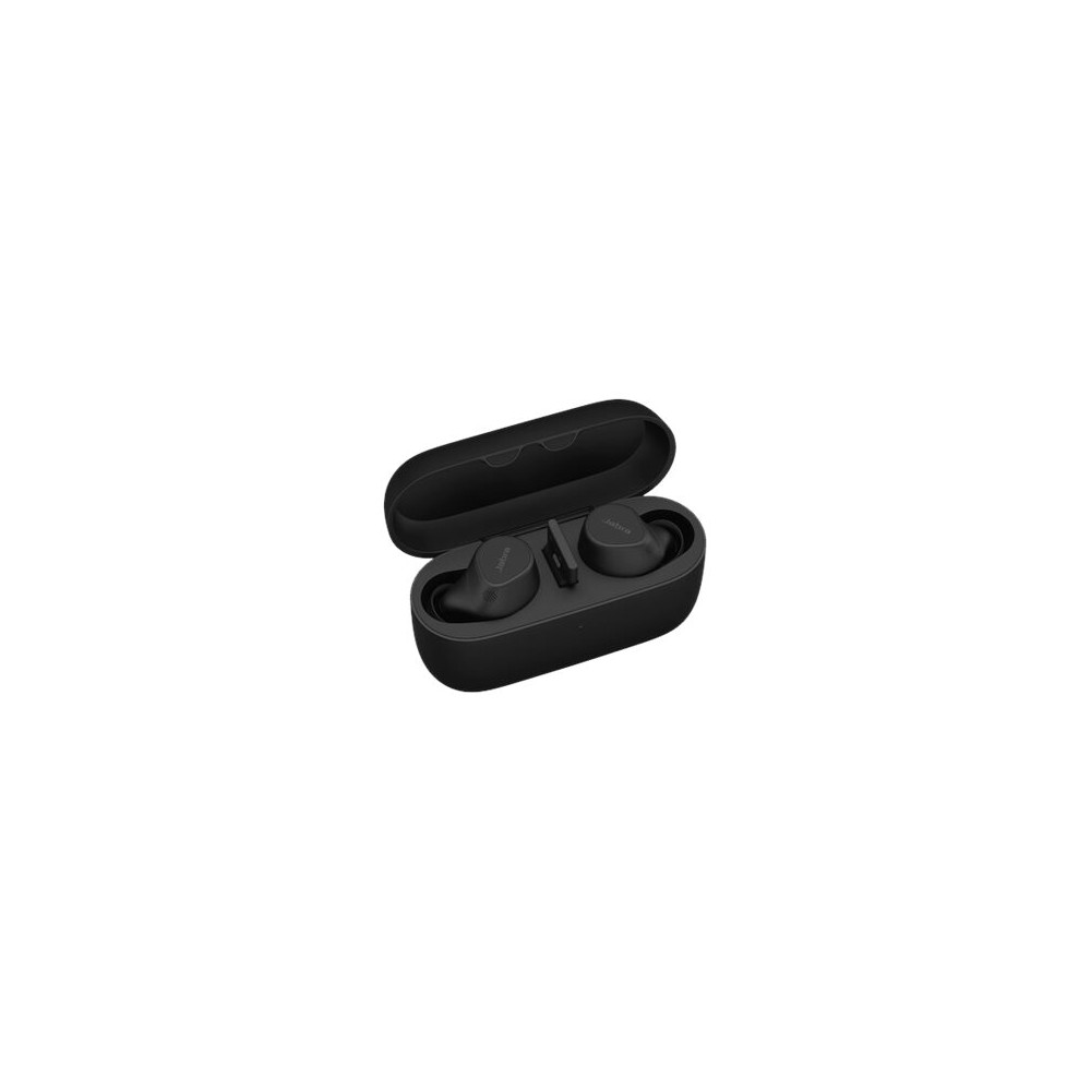 Produktbild för Jabra Evolve2 Buds UC - True wireless-hörlurar med mikrofon - USB-A via Bluetooth-adapter