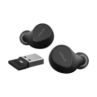 Produktbild för Jabra Evolve2 Buds UC - True wireless-hörlurar med mikrofon - USB-A via Bluetooth-adapter