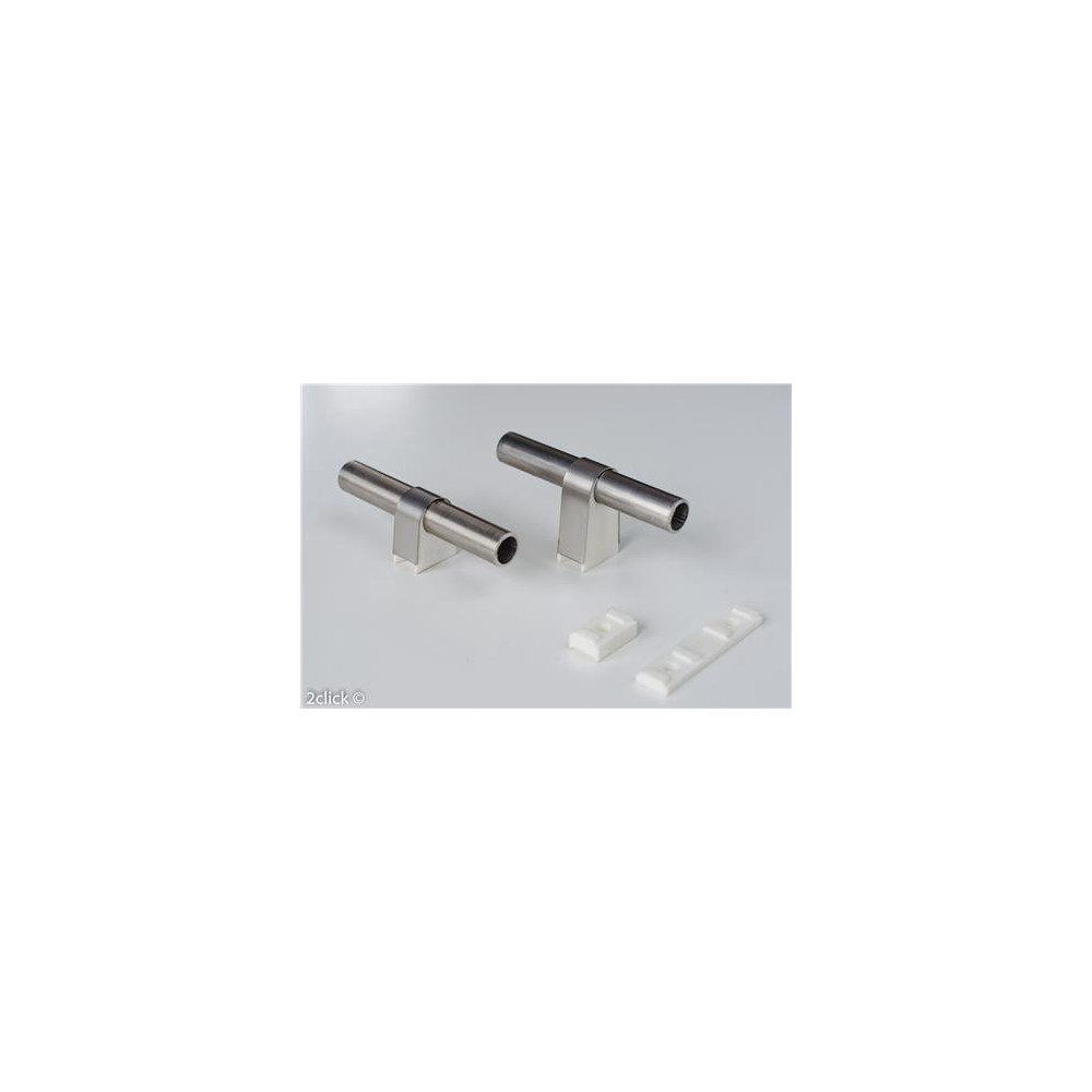 Produktbild för spacer 2CLICK ø15mm Parallell monteringsplatta. För ø15mm rö...