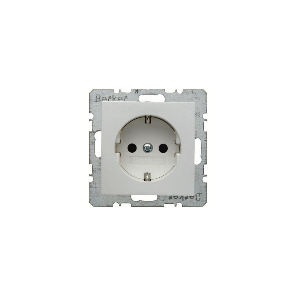 Produktbild för BERKER vägguttag S.1/B.3/B.7 schuko med jord, 1 modul 250V 1...