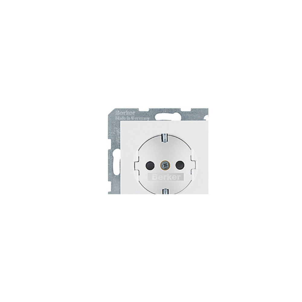 Produktbild för BERKER vägguttag S.1/B.3/B.7 schuko med jord, 1 modul 250V 1...
