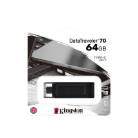 Produktbild för Kingston DataTraveler 70 - USB flash-enhet - 64 GB