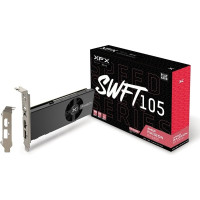 Produktbild för XFX Speedster SWFT105 Radeon RX 6400 - grafikkort - Radeon RX 6400 - 4 GB