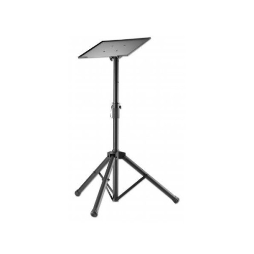 Manhattan Manhattan TV/Monitor/Projector/Laptop Mount, Tripod Floor Stand, 1 screen/device, Screen Sizes: 13-32", VESA 75x75 to 100x100mm, Max 15kg, Height Adjustable, Black, Lifetime Warranty ställ - stativ - för bärbar dator / surfplatta / projektor - portabel - 
