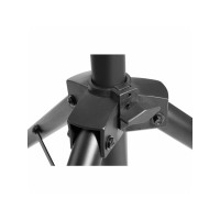 Produktbild för Manhattan TV/Monitor/Projector/Laptop Mount, Tripod Floor Stand, 1 screen/device, Screen Sizes: 13-32", VESA 75x75 to 100x100mm, Max 15kg, Height Adjustable, Black, Lifetime Warranty ställ - stativ - för bärbar dator / surfplatta / projektor - portabel - 
