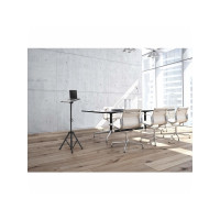 Produktbild för Manhattan TV/Monitor/Projector/Laptop Mount, Tripod Floor Stand, 1 screen/device, Screen Sizes: 13-32", VESA 75x75 to 100x100mm, Max 15kg, Height Adjustable, Black, Lifetime Warranty ställ - stativ - för bärbar dator / surfplatta / projektor - portabel - 