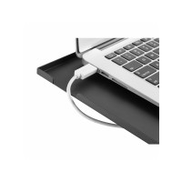 Produktbild för Manhattan TV/Monitor/Projector/Laptop Mount, Tripod Floor Stand, 1 screen/device, Screen Sizes: 13-32", VESA 75x75 to 100x100mm, Max 15kg, Height Adjustable, Black, Lifetime Warranty ställ - stativ - för bärbar dator / surfplatta / projektor - portabel - 