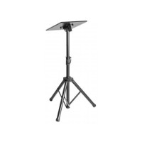 Produktbild för Manhattan TV/Monitor/Projector/Laptop Mount, Tripod Floor Stand, 1 screen/device, Screen Sizes: 13-32", VESA 75x75 to 100x100mm, Max 15kg, Height Adjustable, Black, Lifetime Warranty ställ - stativ - för bärbar dator / surfplatta / projektor - portabel - 