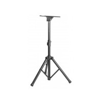 Produktbild för Manhattan TV/Monitor/Projector/Laptop Mount, Tripod Floor Stand, 1 screen/device, Screen Sizes: 13-32", VESA 75x75 to 100x100mm, Max 15kg, Height Adjustable, Black, Lifetime Warranty ställ - stativ - för bärbar dator / surfplatta / projektor - portabel - 