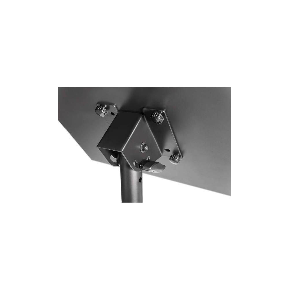 Produktbild för Manhattan TV/Monitor/Projector/Laptop Mount, Tripod Floor Stand, 1 screen/device, Screen Sizes: 13-32", VESA 75x75 to 100x100mm, Max 15kg, Height Adjustable, Black, Lifetime Warranty ställ - stativ - för bärbar dator / surfplatta / projektor - portabel - 