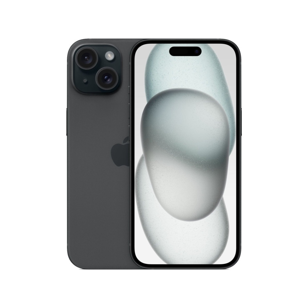 Produktbild för Apple iPhone 15 - svart - 5G smartphone - 128 GB - GSM