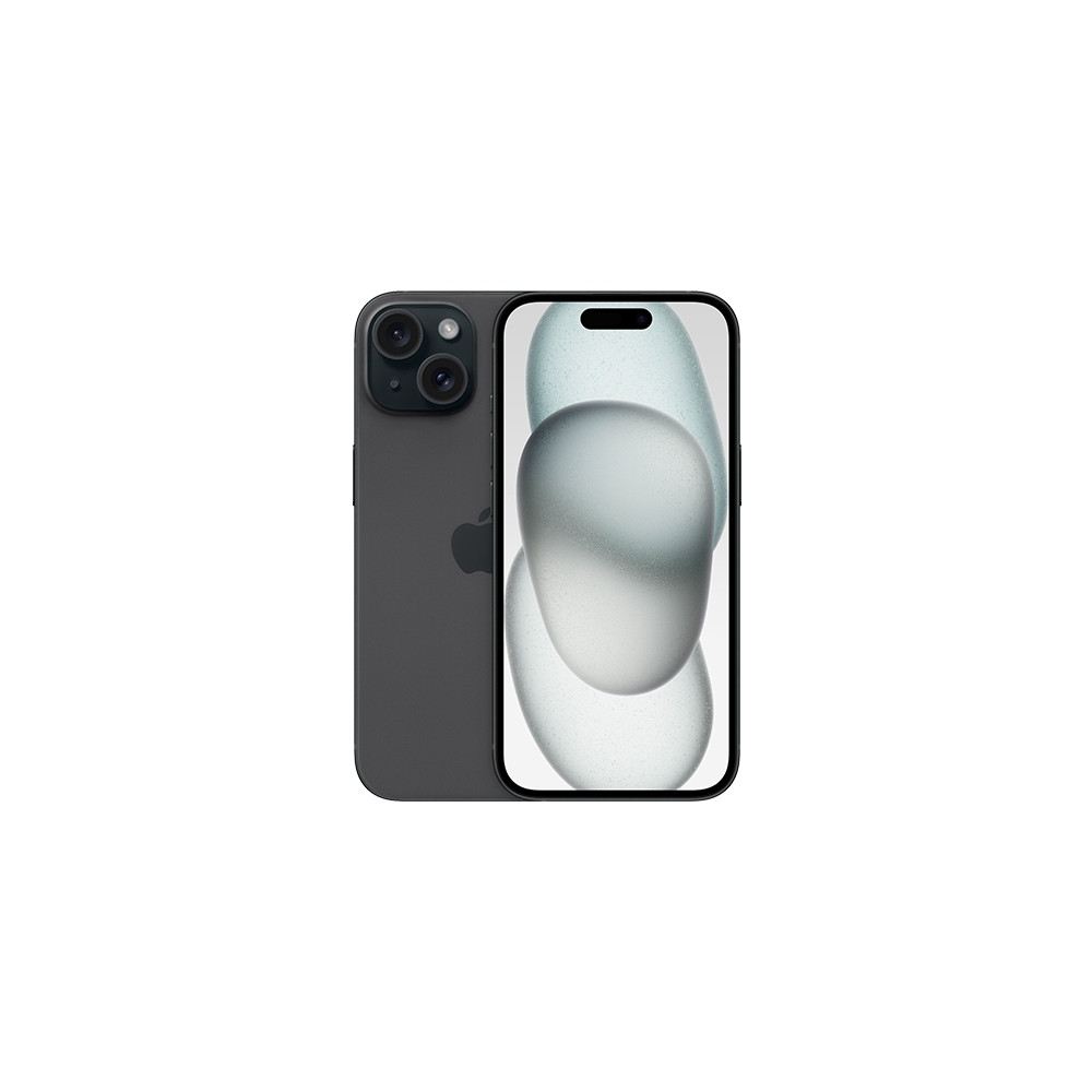 Produktbild för Apple iPhone 15 - svart - 5G smartphone - 128 GB - GSM