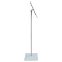 Produktbild för Pedestal affischställ Silver 32,5 x 27 x 126 cm Gjutjärn