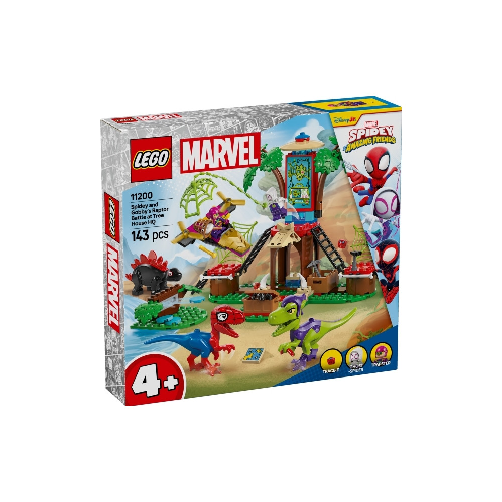 Produktbild för LEGO Spidey 11200 Spideys och Gobbys raptorstrid vid trädkoj...