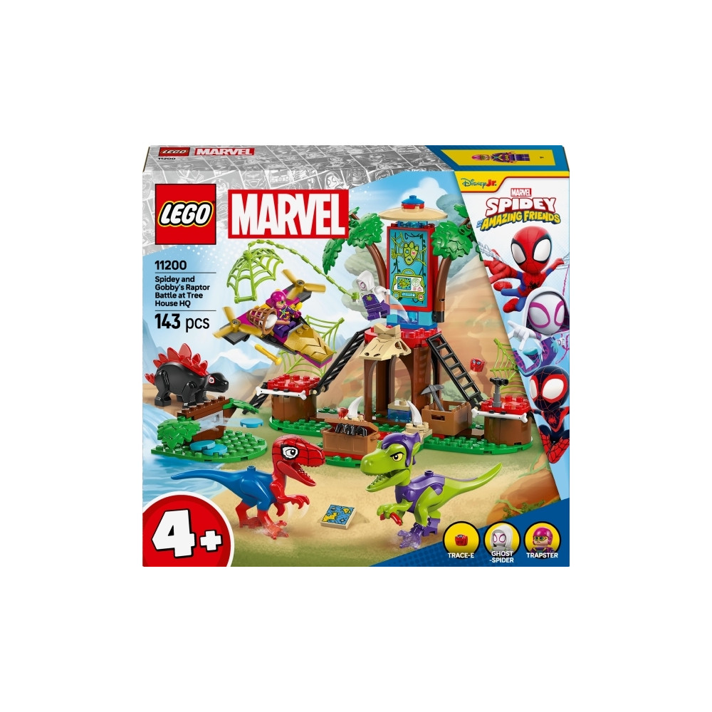 Produktbild för LEGO Spidey 11200 Spideys och Gobbys raptorstrid vid trädkoj...