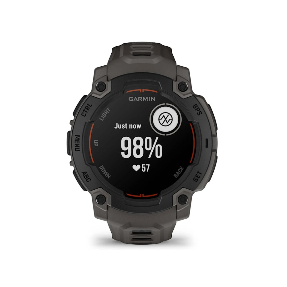 Produktbild för Garmin Instinct E - svart fiberförstärkt polymer - Ja smart klocka med band - träkol - 128 MB