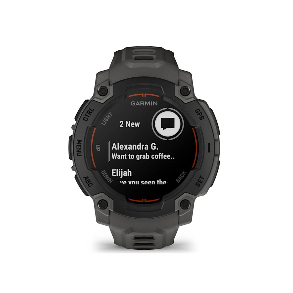 Produktbild för Garmin Instinct E - svart fiberförstärkt polymer - Ja smart klocka med band - träkol - 128 MB