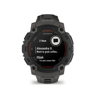 Produktbild för Garmin Instinct E - svart fiberförstärkt polymer - Ja smart klocka med band - träkol - 128 MB