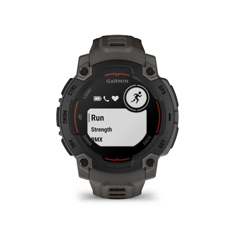 Produktbild för Garmin Instinct E - svart fiberförstärkt polymer - Ja smart klocka med band - träkol - 128 MB