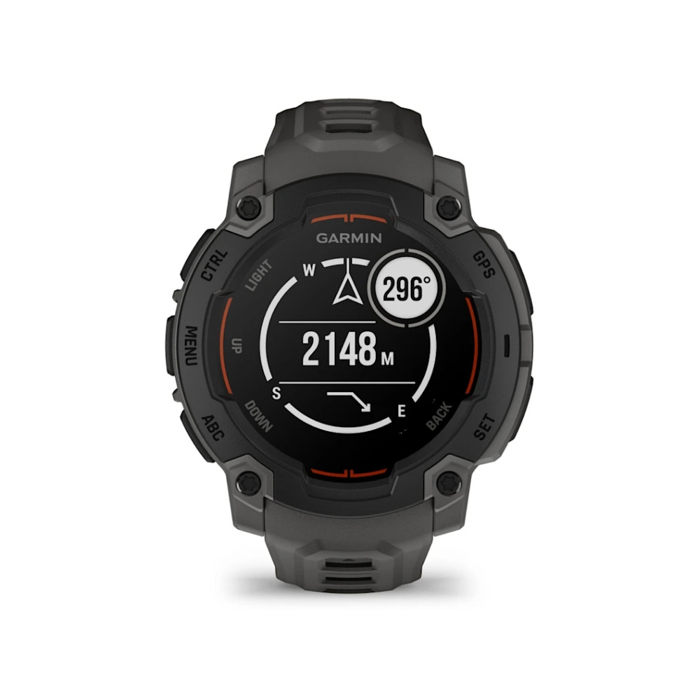 Produktbild för Garmin Instinct E - svart fiberförstärkt polymer - Ja smart klocka med band - träkol - 128 MB