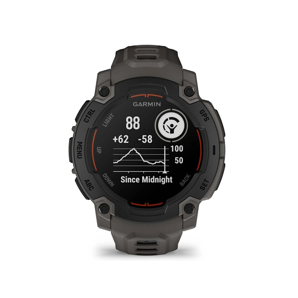 Produktbild för Garmin Instinct E - svart fiberförstärkt polymer - Ja smart klocka med band - träkol - 128 MB