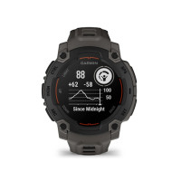 Produktbild för Garmin Instinct E - svart fiberförstärkt polymer - Ja smart klocka med band - träkol - 128 MB