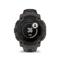 Produktbild för Garmin Instinct E - svart fiberförstärkt polymer - Ja smart klocka med band - träkol - 128 MB