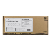 Produktbild för DELTACO GT-189 - effektband - 3680 Watt
