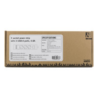 Produktbild för DELTACO GT-189 - effektband - 3680 Watt