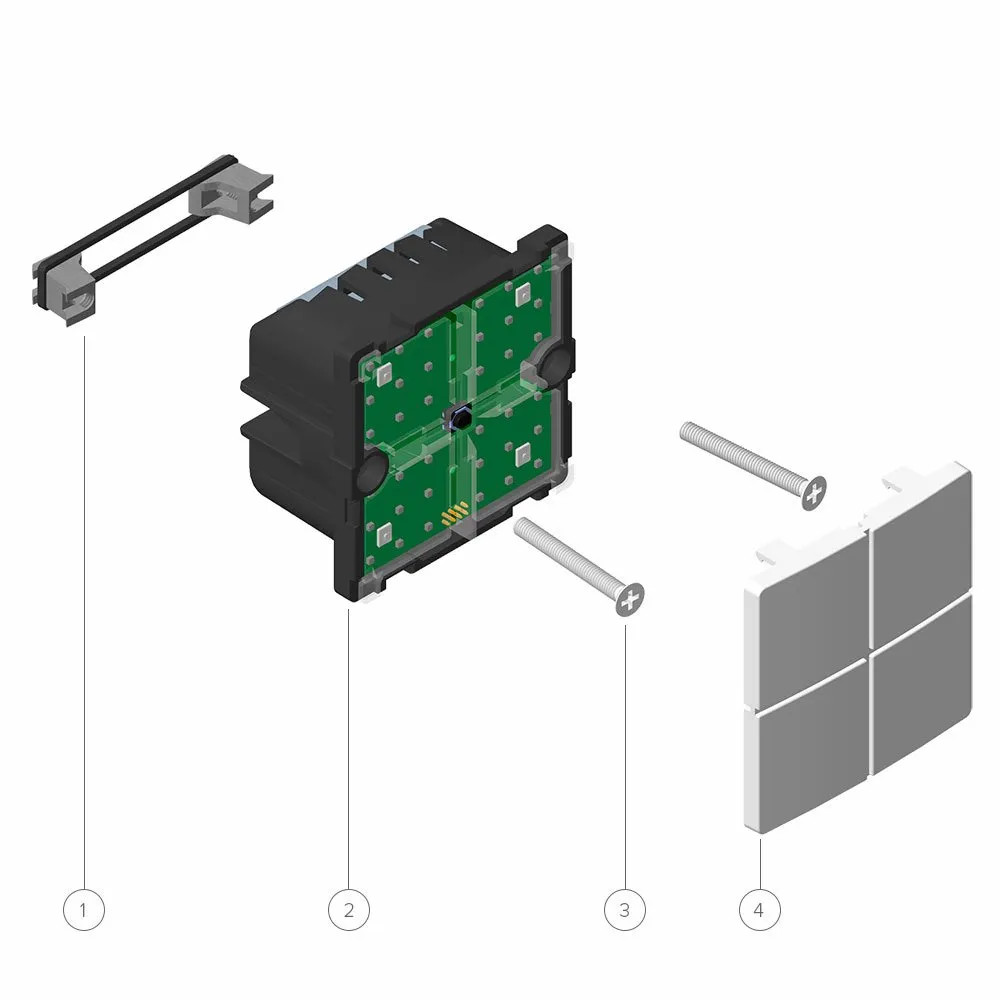 Produktbild för ZRB5120 MATRIX intelligent trådlös smart tryckknapp/strömbry...