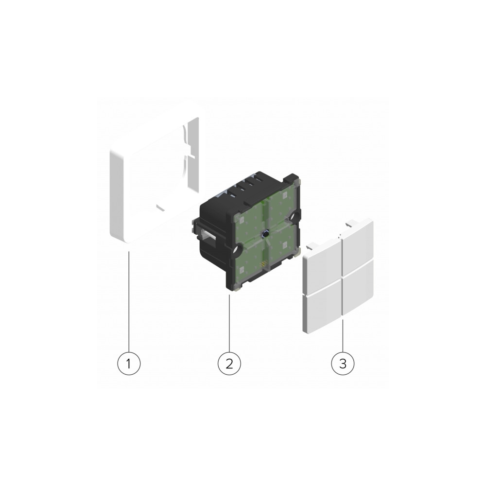 Produktbild för ZRB5120 MATRIX intelligent trådlös smart tryckknapp/strömbry...
